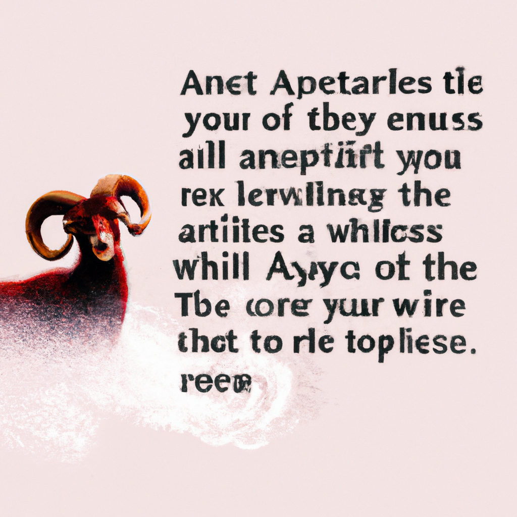 3. Aries⁢ Apathy: How Your Impulsive Nature Gets You into ⁢Trouble