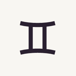 Gemini twins zodiac symbol