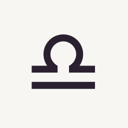 Libra scales zodiac symbol